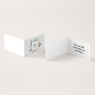 Carte de visite de Merci simple personnalisé