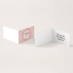 Carte de visite de Merci simple personnalisé