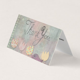 Carte de visite de Merci simple personnalisé