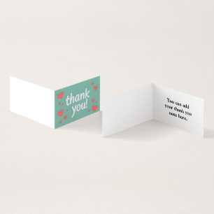 Carte de visite de Merci simple personnalisé