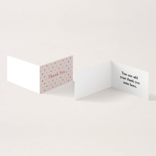 Carte de visite de Merci simple personnalisé
