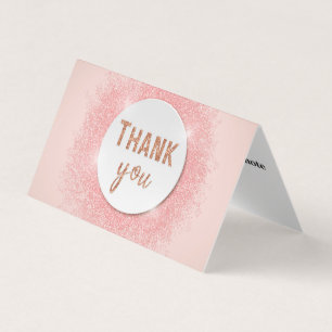Carte de visite de Merci simple personnalisé
