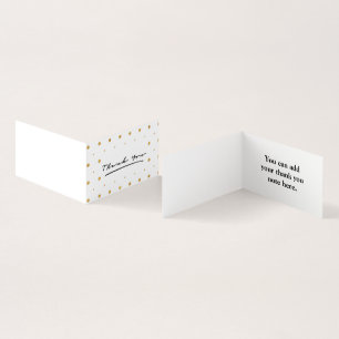 Carte de visite de Merci simple personnalisé