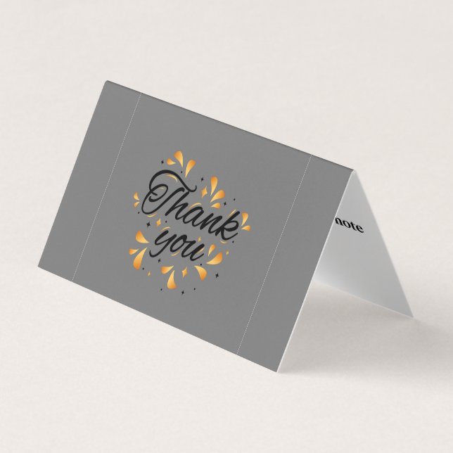 Carte de visite de Merci simple personnalisé (Devant)