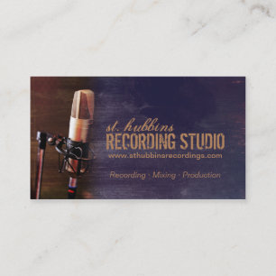 Carte de visite de Microphone Music Studio