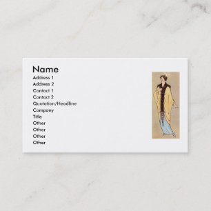 Carte de visite de mode