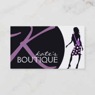 Carte de visite de mode