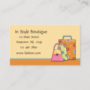 Carte de visite de mode