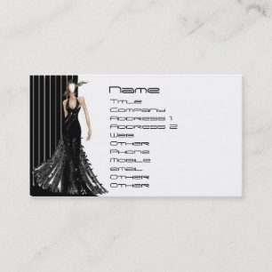 Carte de visite de mode