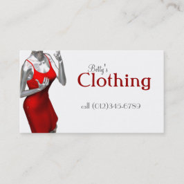 carte de visite de mode