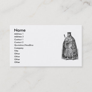 Carte de visite de mode élisabéthaine