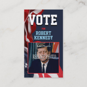 Carte de visite de modèle de campagne politique pe