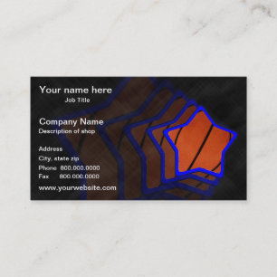 Carte de visite de modèle de star du basket-ball