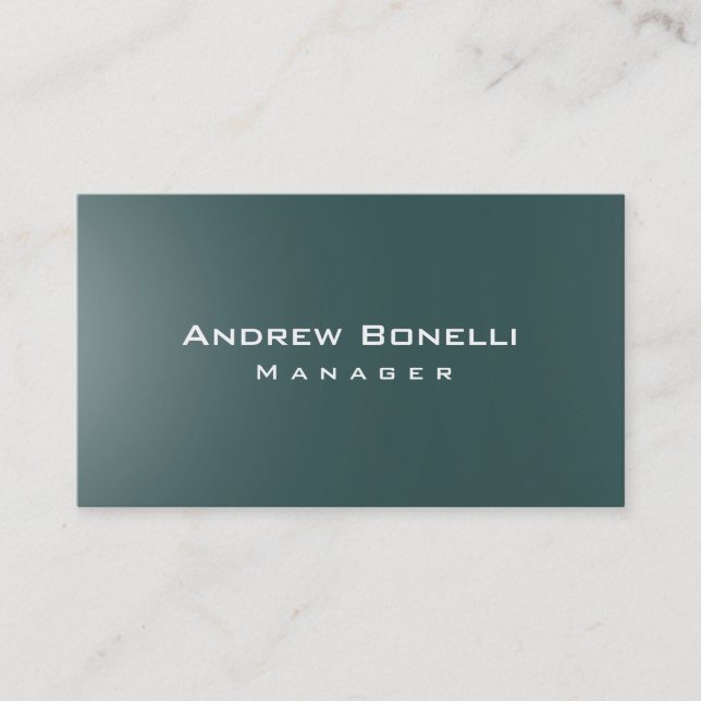 Carte de visite de Modern Slate Grey Creative Mana (Devant)