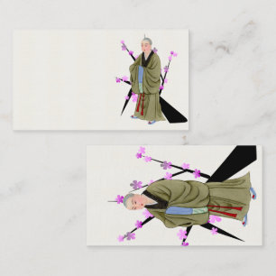 Carte de visite de moine bouddhiste