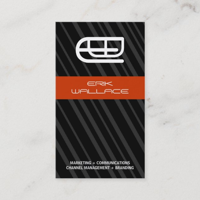 Carte de visite de monogramme (Devant)