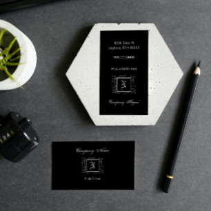 Carte de visite de monogramme de N
