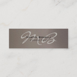 Carte de visite de monogramme élégant et tendance