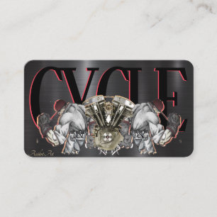 Carte de visite de moto élégant