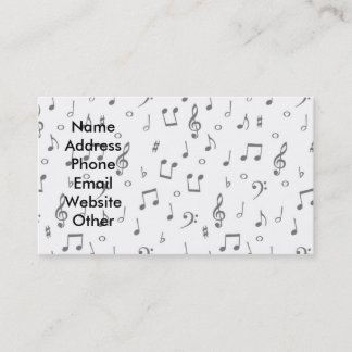 Carte de visite de musicien