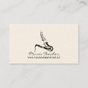 Carte de visite de musicien de jazz/professeur de
