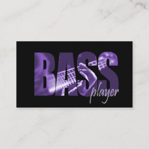 Carte de visite de musicien du bassiste