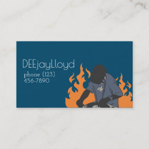 Carte de visite de musique Dj