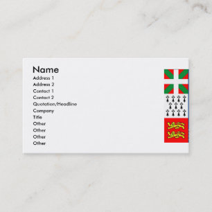 Carte de visite de navire jaune