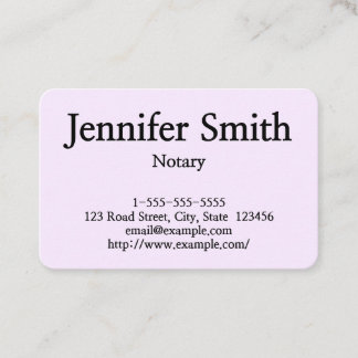 Carte de visite de notaire simple et personnalisab