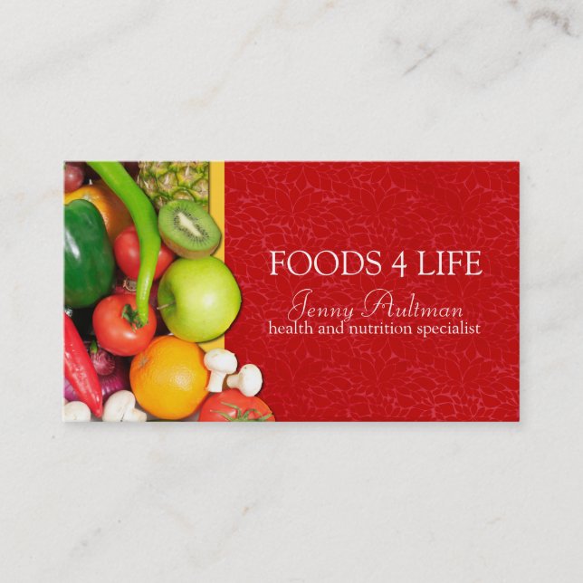 Carte de visite de nutritionniste (Devant)