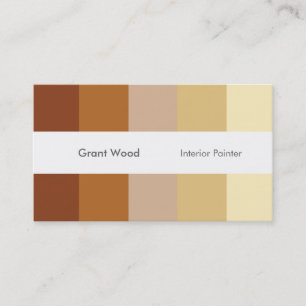 Carte de visite de palette de rayures (chaud)