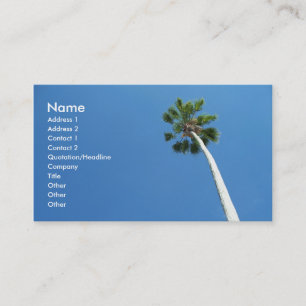 Carte de visite de palmier de West Palm Beach la