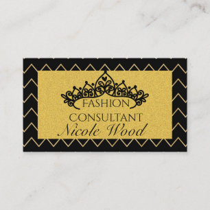 Carte de visite de Parties scintillant Black et Go
