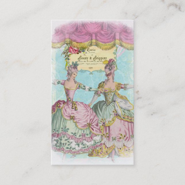 Carte de visite de parure et de colifichets (Devant)