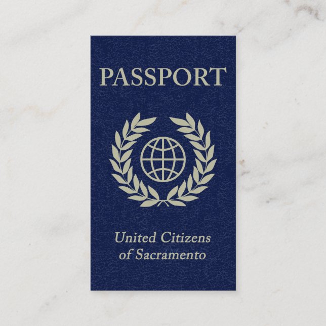 carte de visite de passeport (Devant)