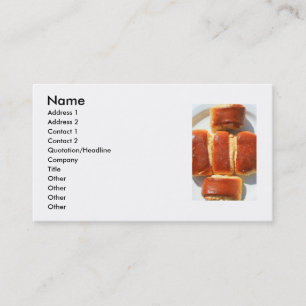 Carte de visite de pâtisserie de Nazook
