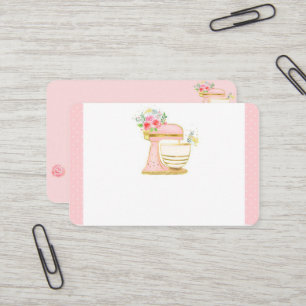 Carte de visite de pâtisserie UK / Euro, 8,5 cm x