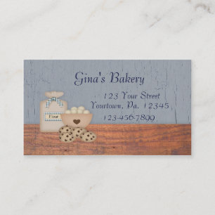 Carte de visite de pâtisseries