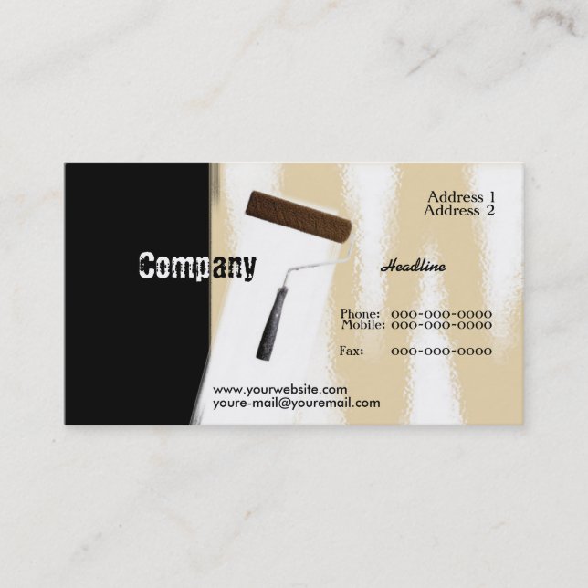 Carte de visite de peinture (Devant)