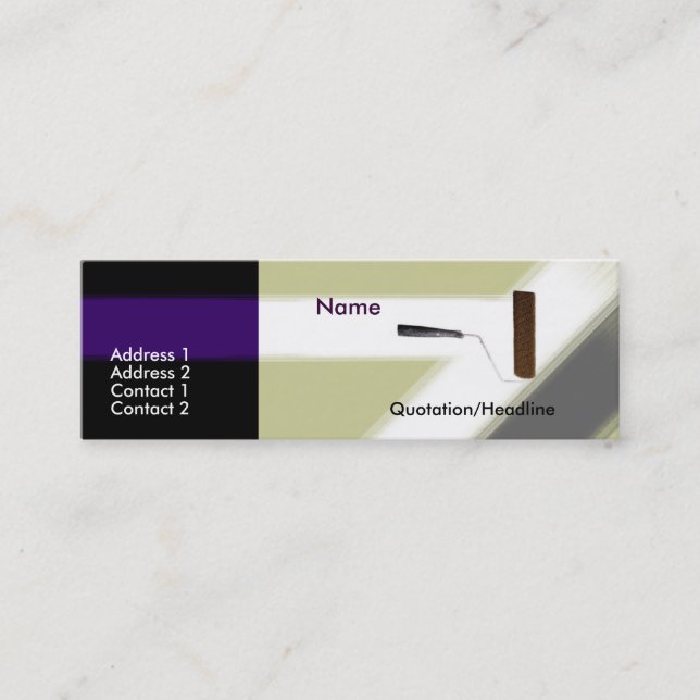 Carte de visite de peinture (Devant)