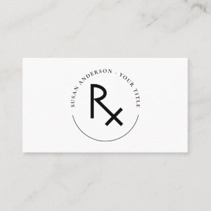 Carte de visite de pharmacie RX