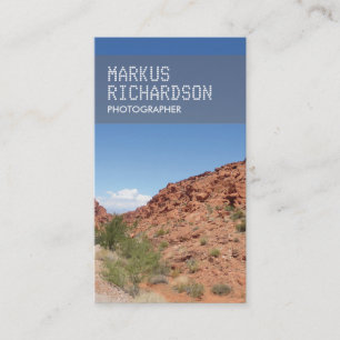 Carte de visite de PHOTO de NATURE pour des