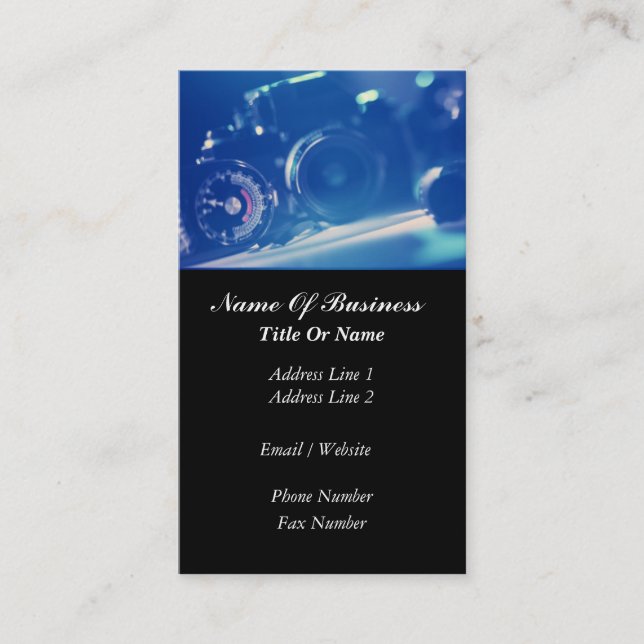 Carte de visite de photographe (Devant)