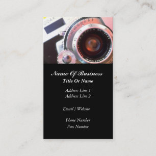 Carte de visite de photographe