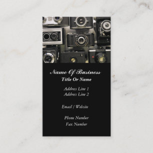 Carte de visite de photographe