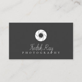 Carte de visite de photographe moderne