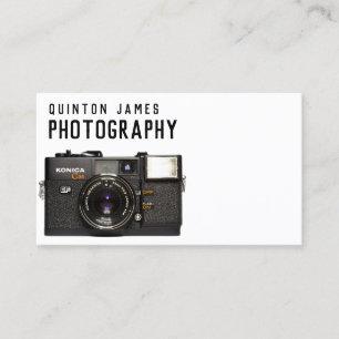 Carte de visite de photographie analogique