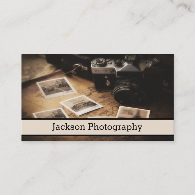 Carte de visite de photographie d'appareil-photo (Devant)