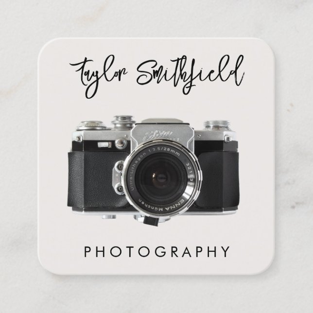 Carte de visite de photographie de film rustique (Devant)