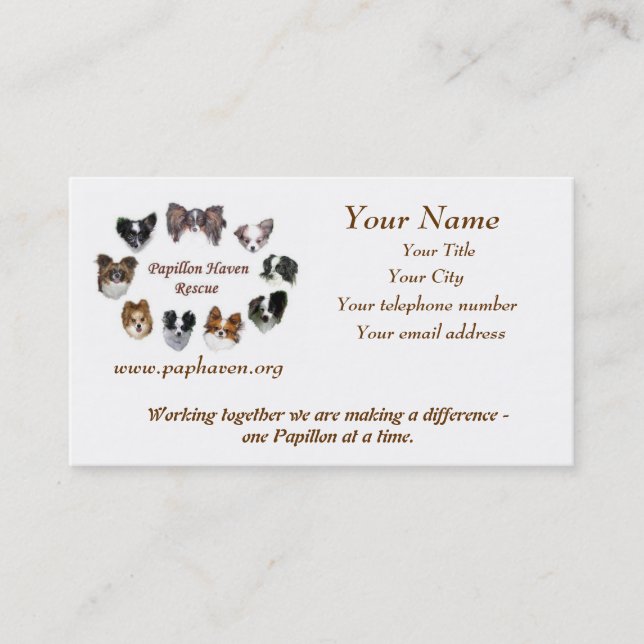 Carte de visite de PHR (Devant)